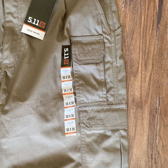 5.11 Tactical Pants Taclite Pro Rip Stop Size 36X36 Color Stone - Picture 9 of 15